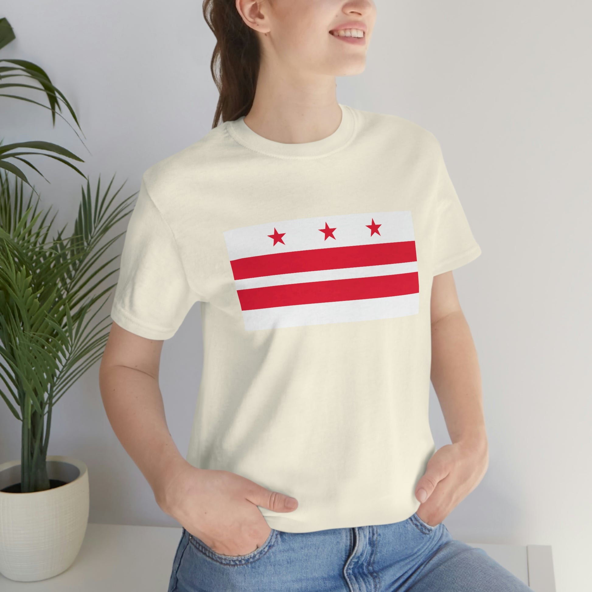 Washington DC Flag Unisex Jersey Short Sleeve Tee Tshirt T-shirt
