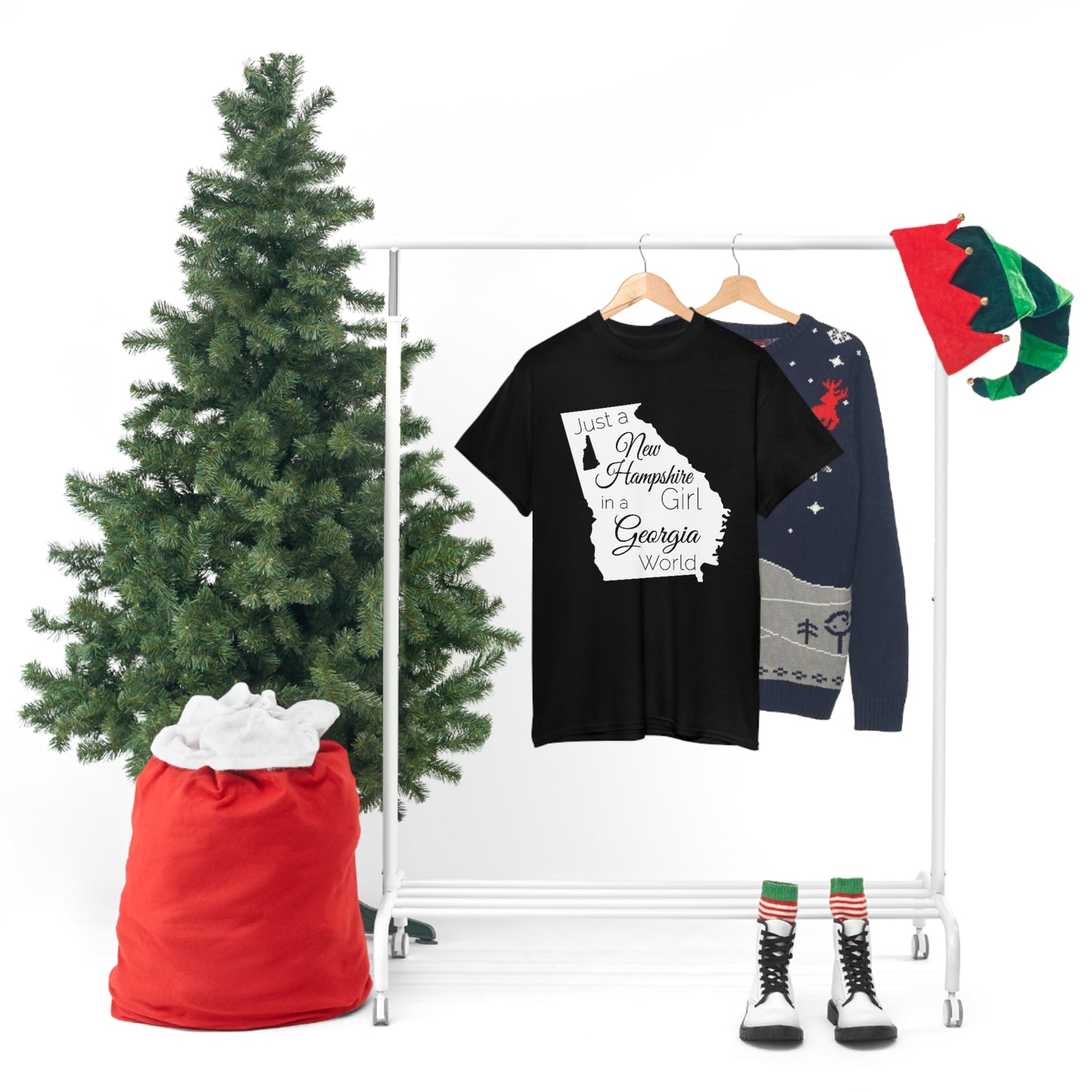 Just a New Hampshire Girl in a Georgia World Unisex Heavy Cotton Tee