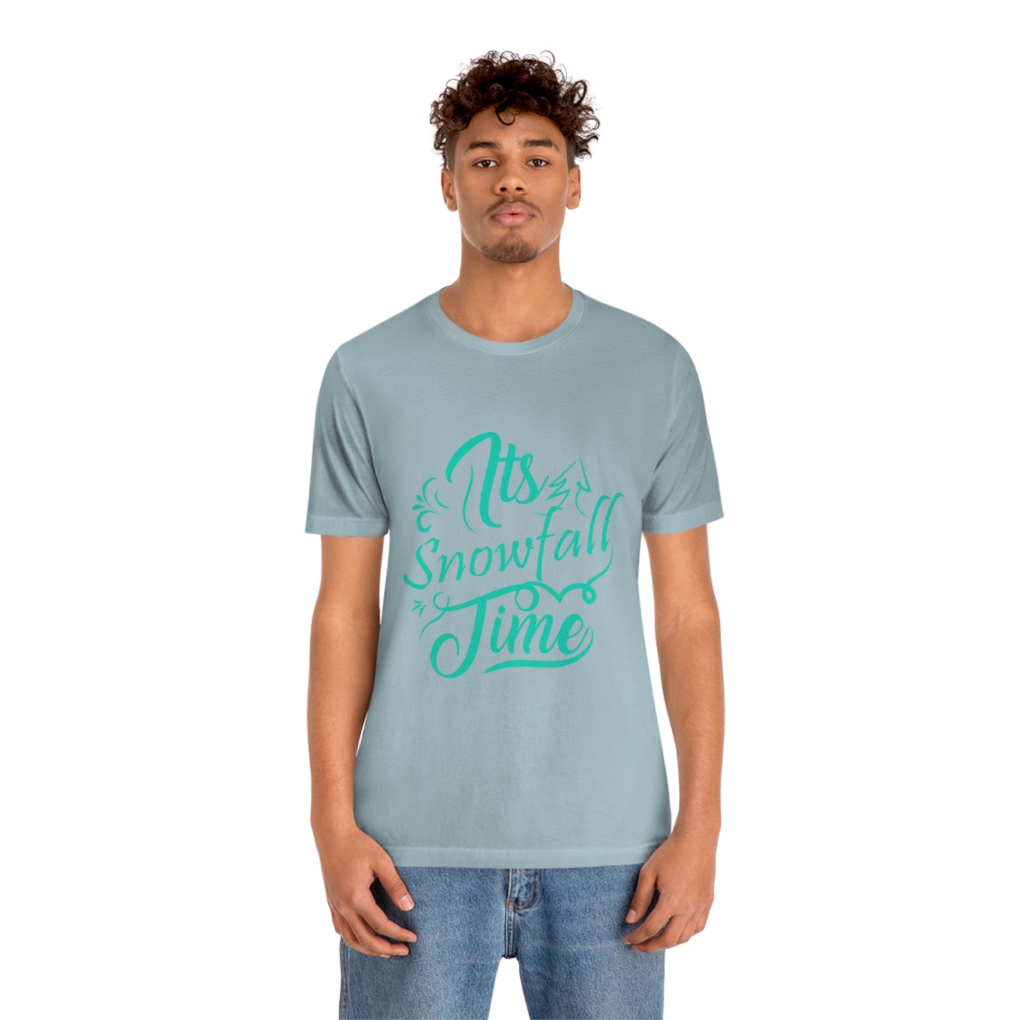 It's Snowfall Time Print Unisex Jersey Short Sleeve Tee