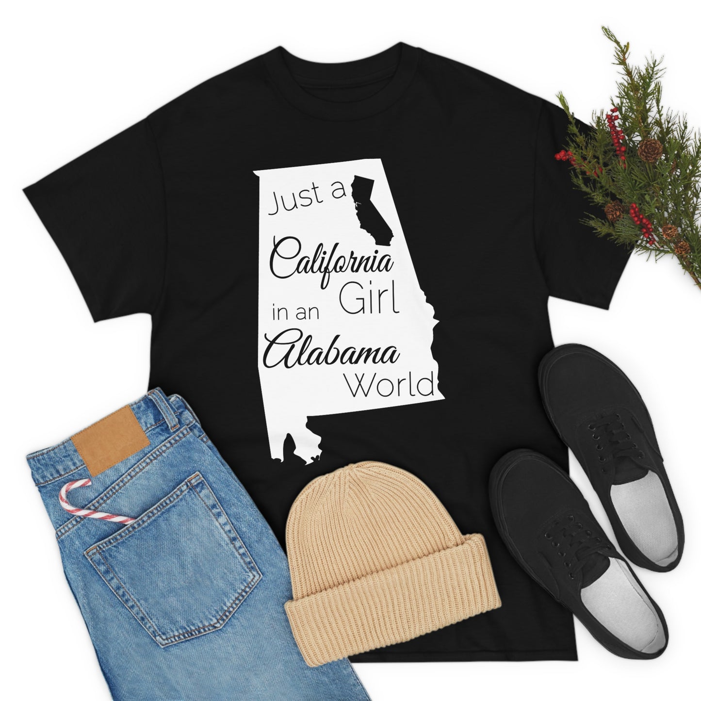 Just a California Girl in an Alabama World Unisex Heavy Cotton Tee