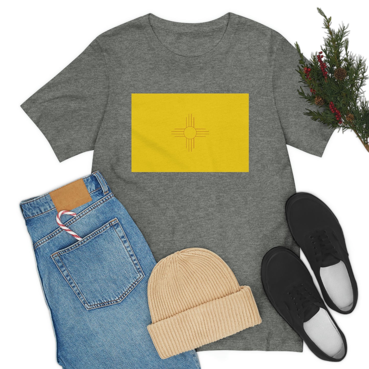New Mexico Flag Unisex Jersey Short Sleeve Tee Tshirt T-shirt
