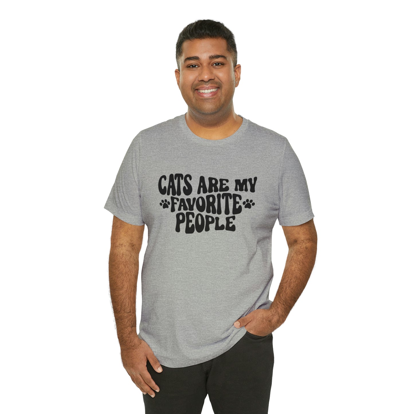 Cats Are My Favorite People Short Sleeve T-shirt