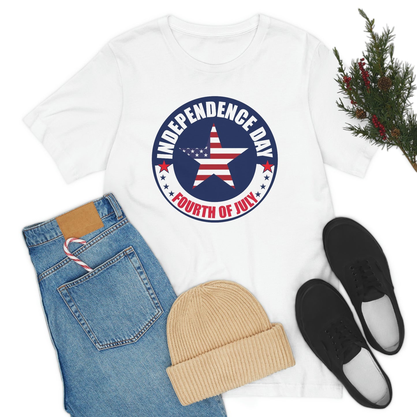 Independence Day Happy 4th of July Unisex Jersey Short Sleeve Tee