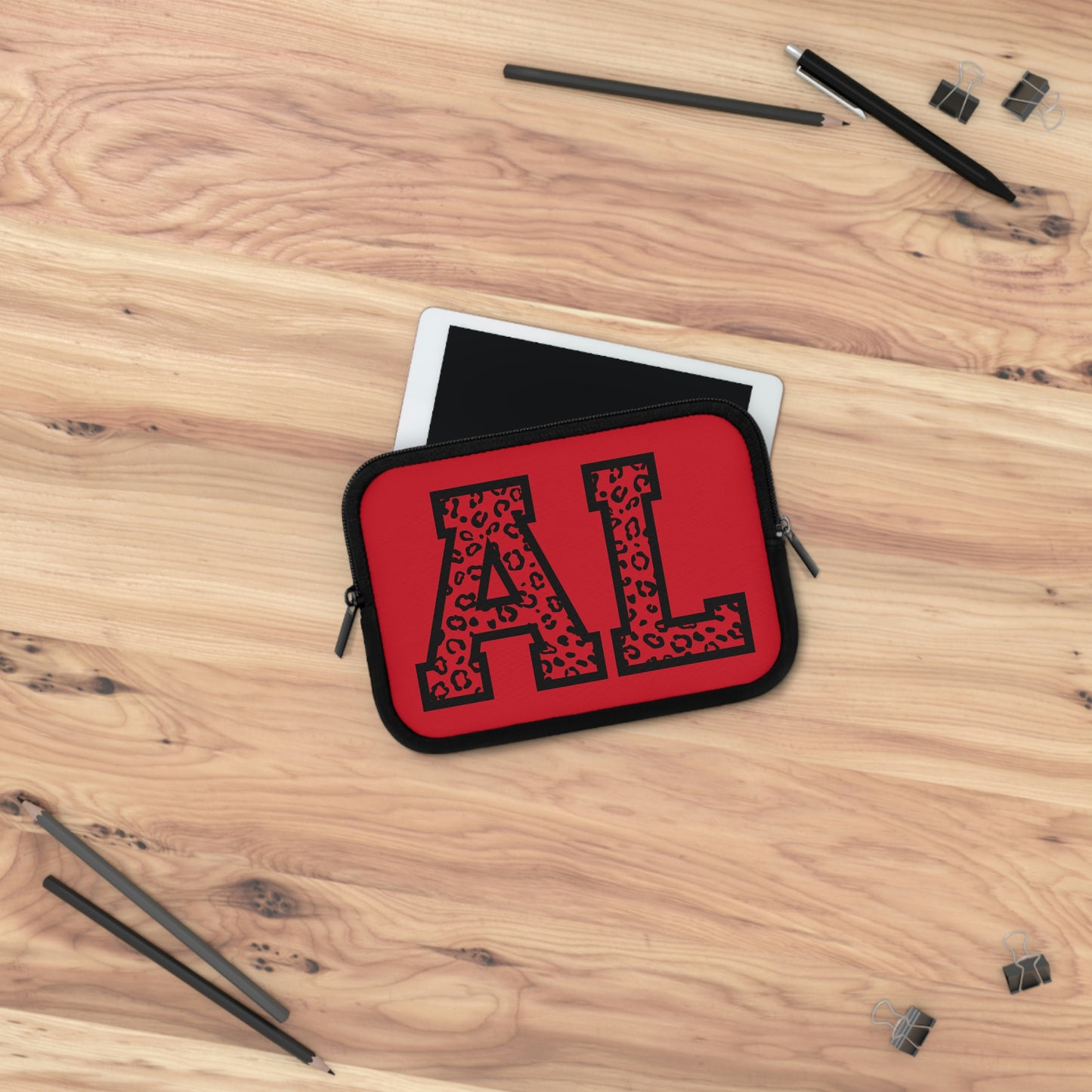 Alabama Leopard Print AL Laptop Sleeve
