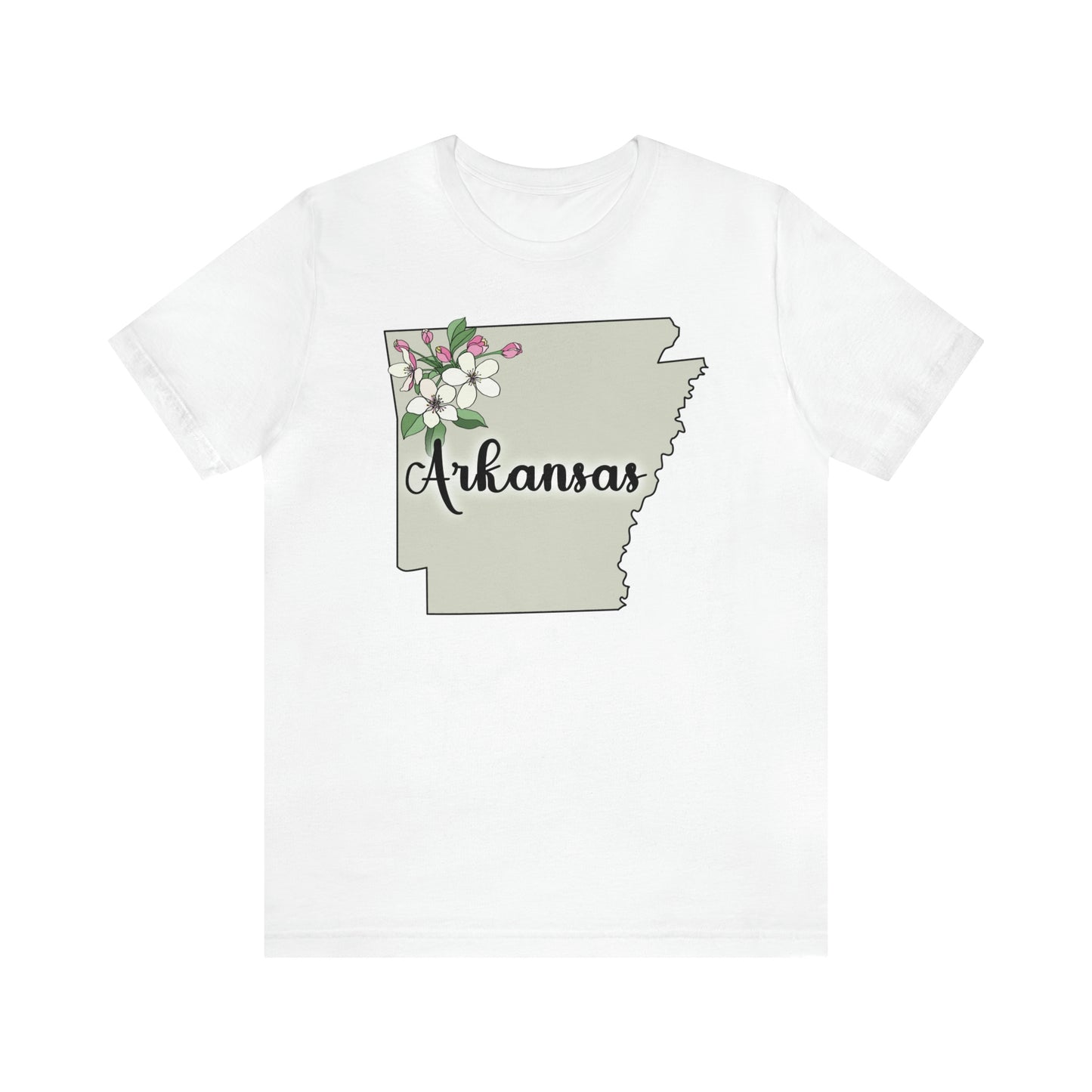 Arkansas State Flower Short Sleeve T-shirt