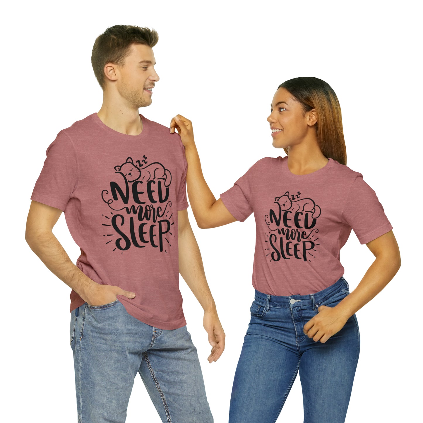 Need More Sleep Cat Short Sleeve T-shirt