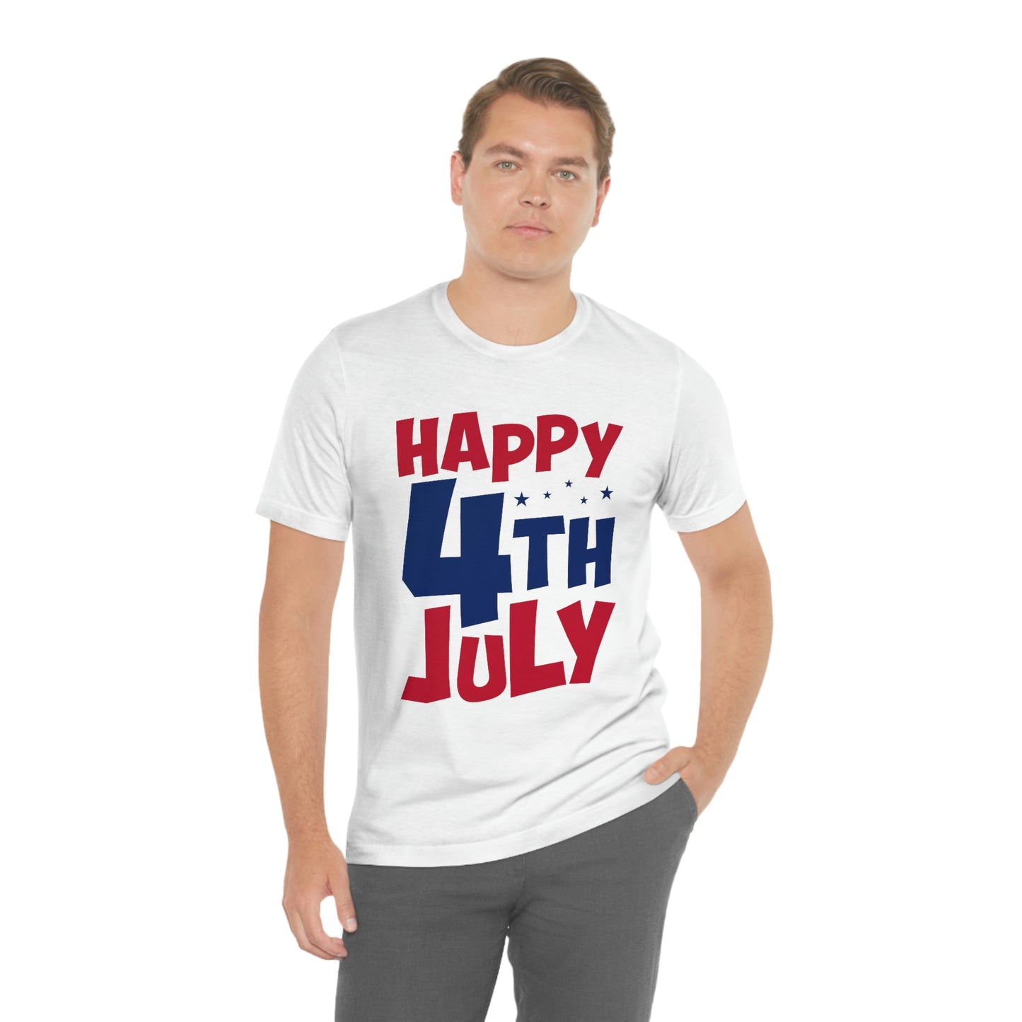 Happy 4th of July Unisex Jersey Short Sleeve Tee