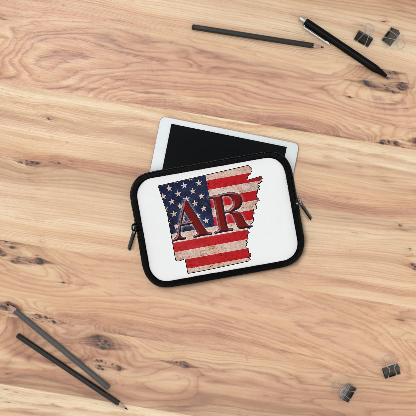 Arkansas US Flag AR Laptop Sleeve