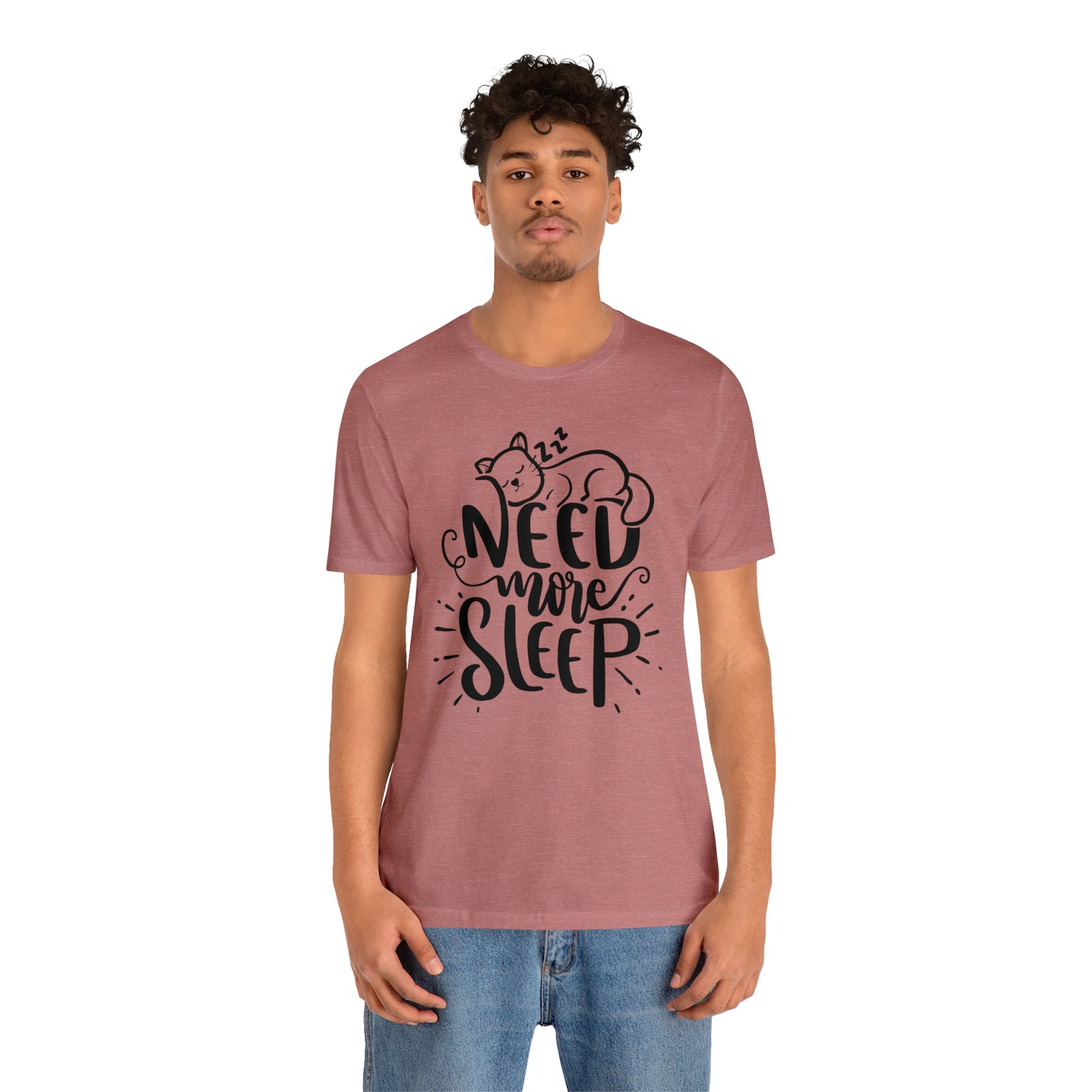 Need More Sleep Cat Short Sleeve T-shirt