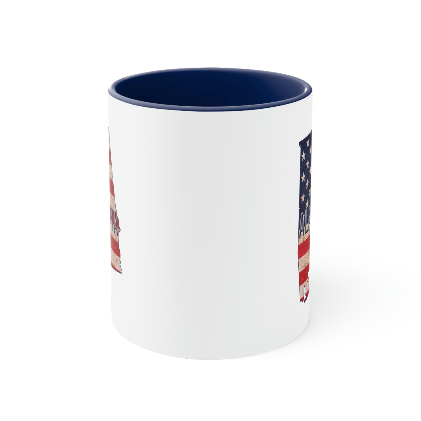 Alabama US Flag Accent Coffee Mug 11oz