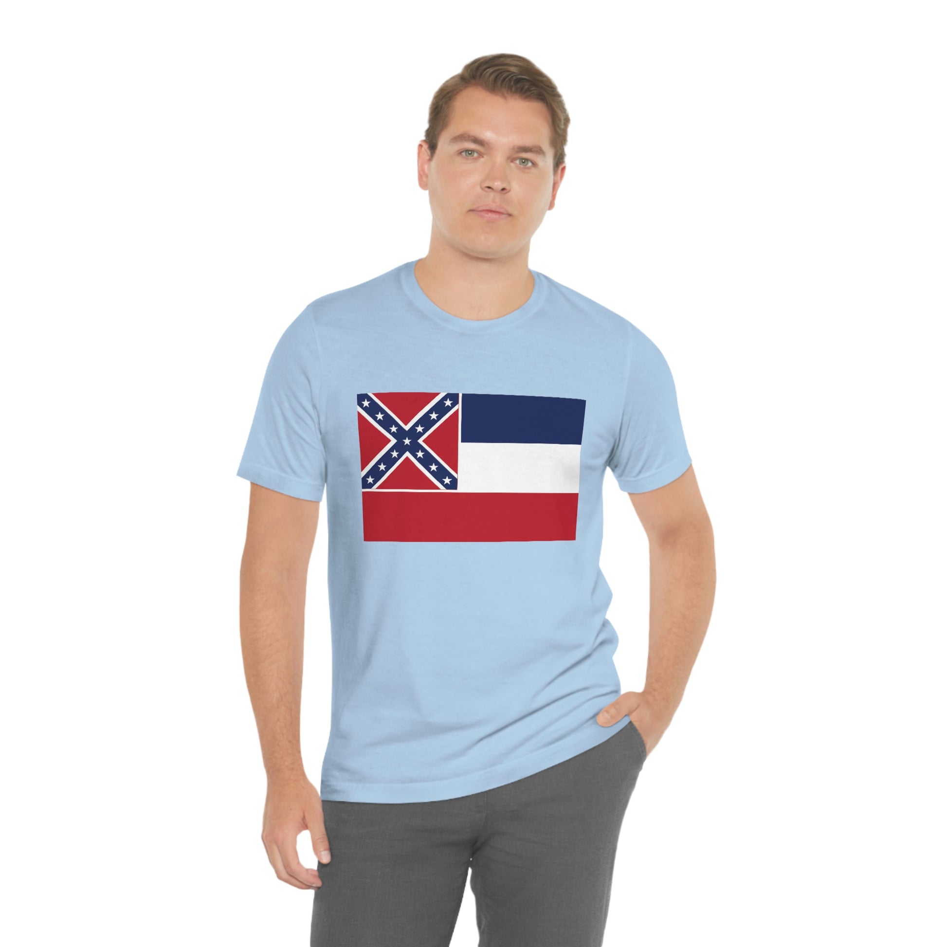 Mississippi Flag Unisex Jersey Short Sleeve Tee Tshirt T-shirt