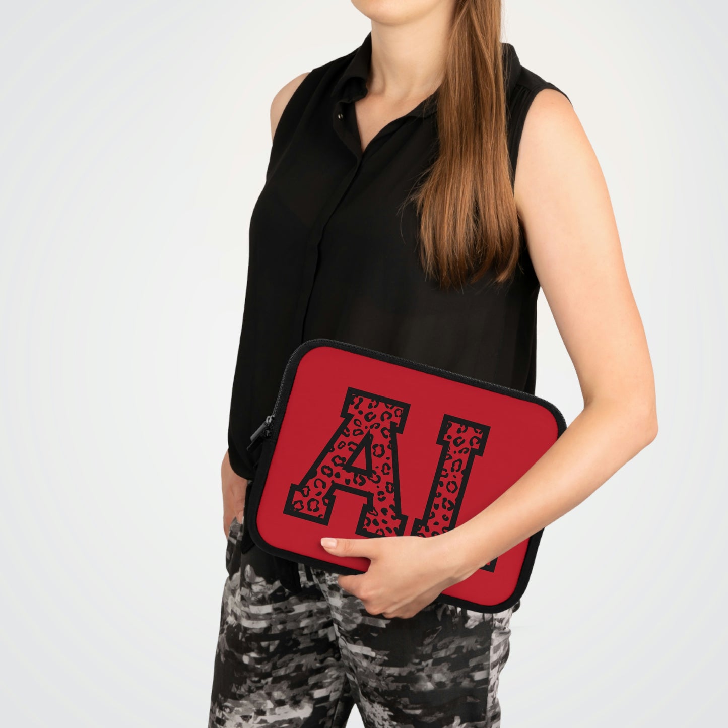 Alabama Leopard Print AL Laptop Sleeve