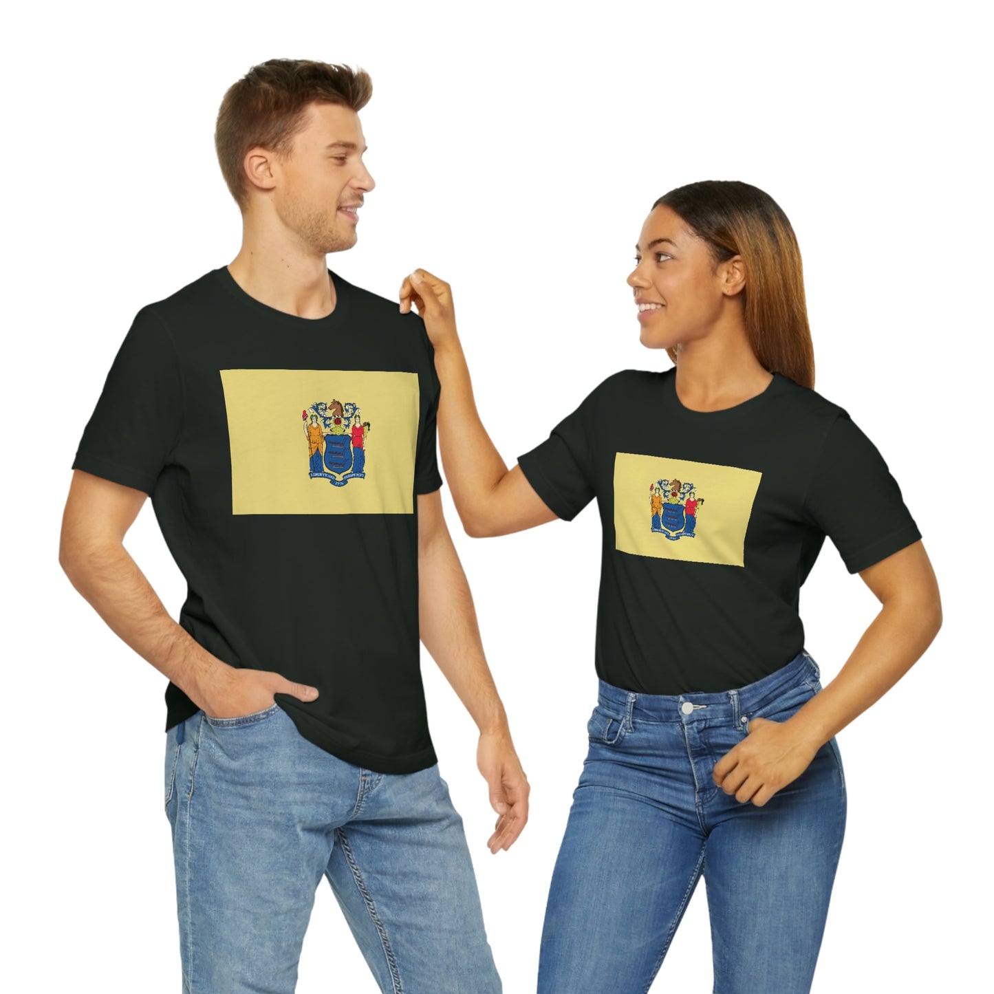 New Jersey Flag Unisex Jersey Short Sleeve Tee Tshirt T-shirt