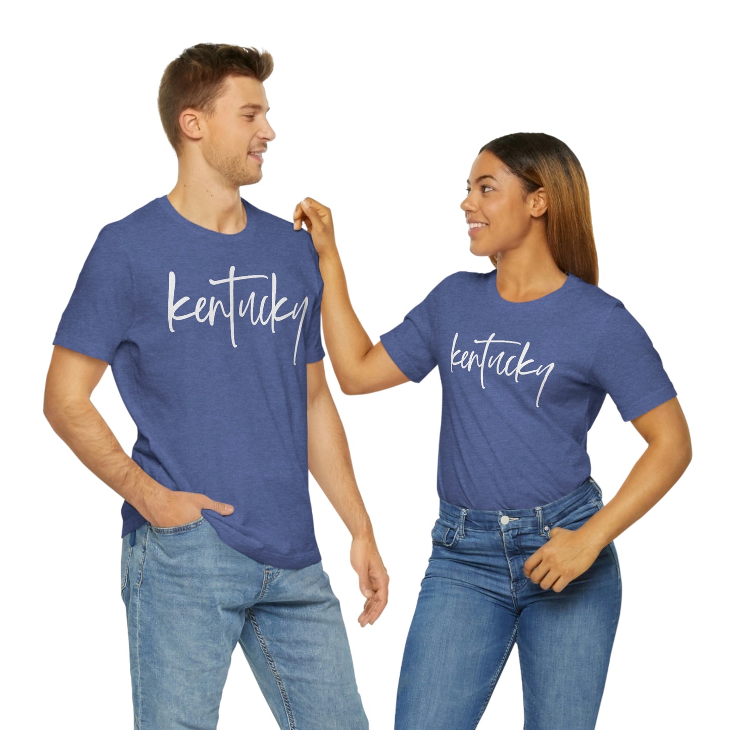 Kentucky White Script Short Sleeve T-shirt