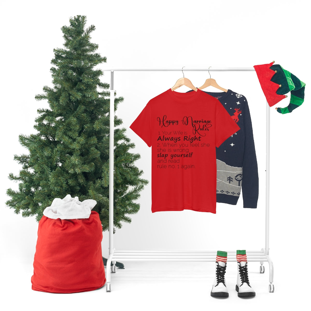 Happy Marriage Rules Unisex Heavy Cotton Tee
