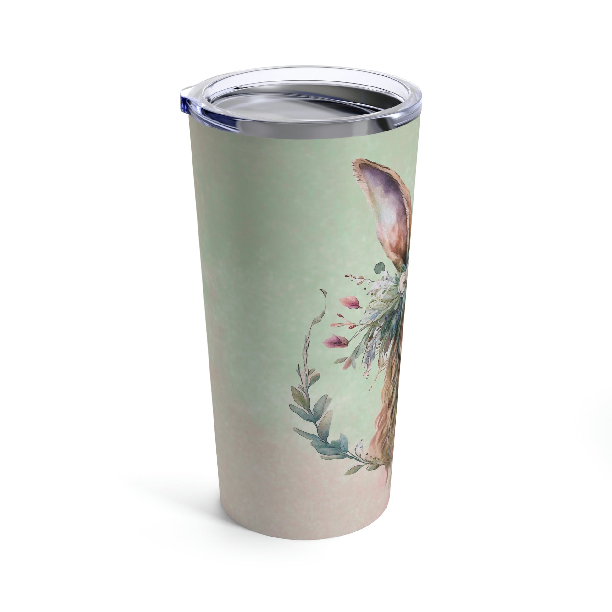 Spring Bunny Watercolor Tumbler 20oz