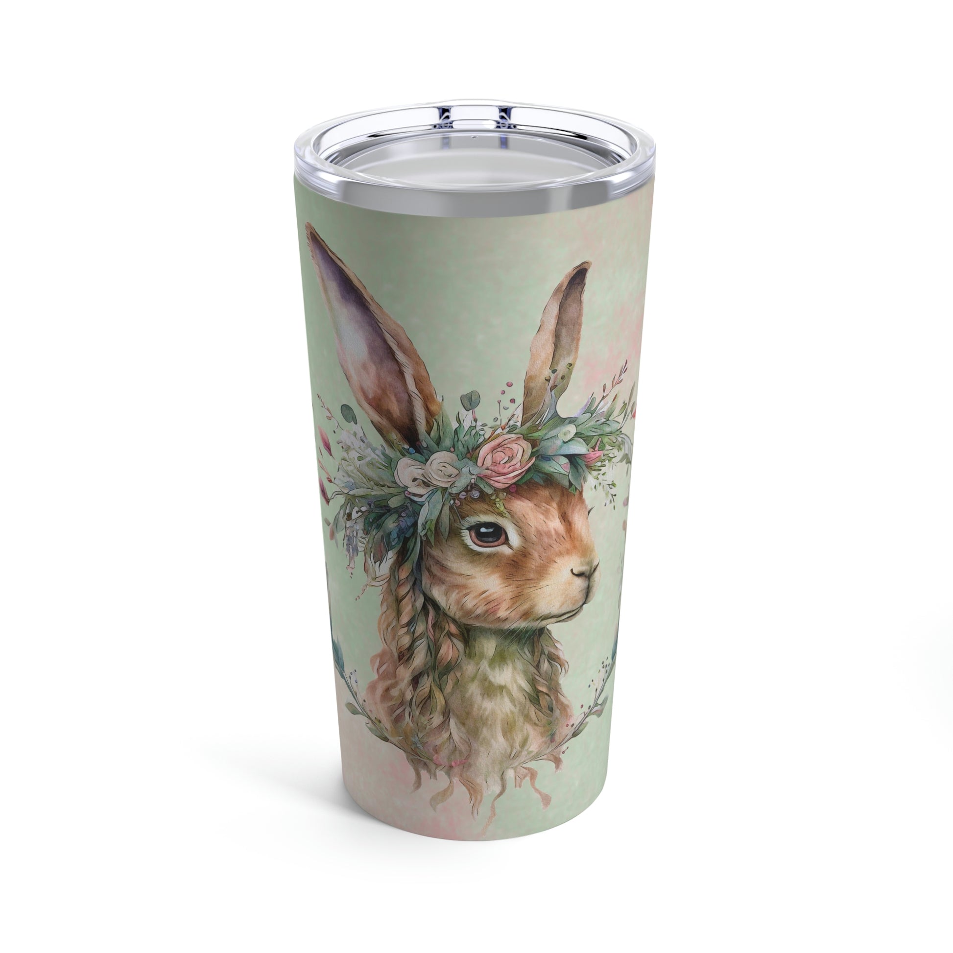 Spring Bunny Watercolor Tumbler 20oz
