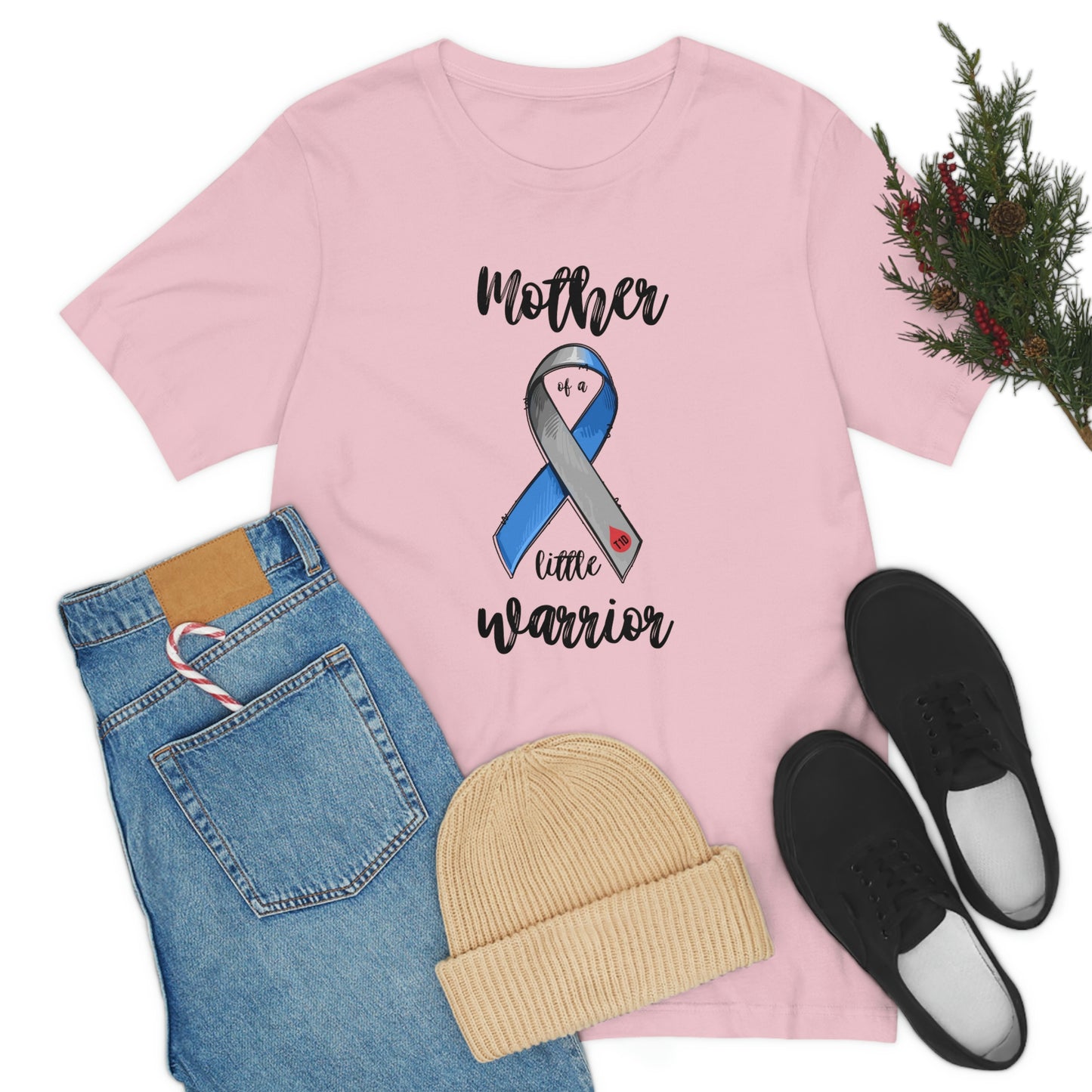 Mother of a Little Warrior Print Unisex Jersey Short Sleeve Tee