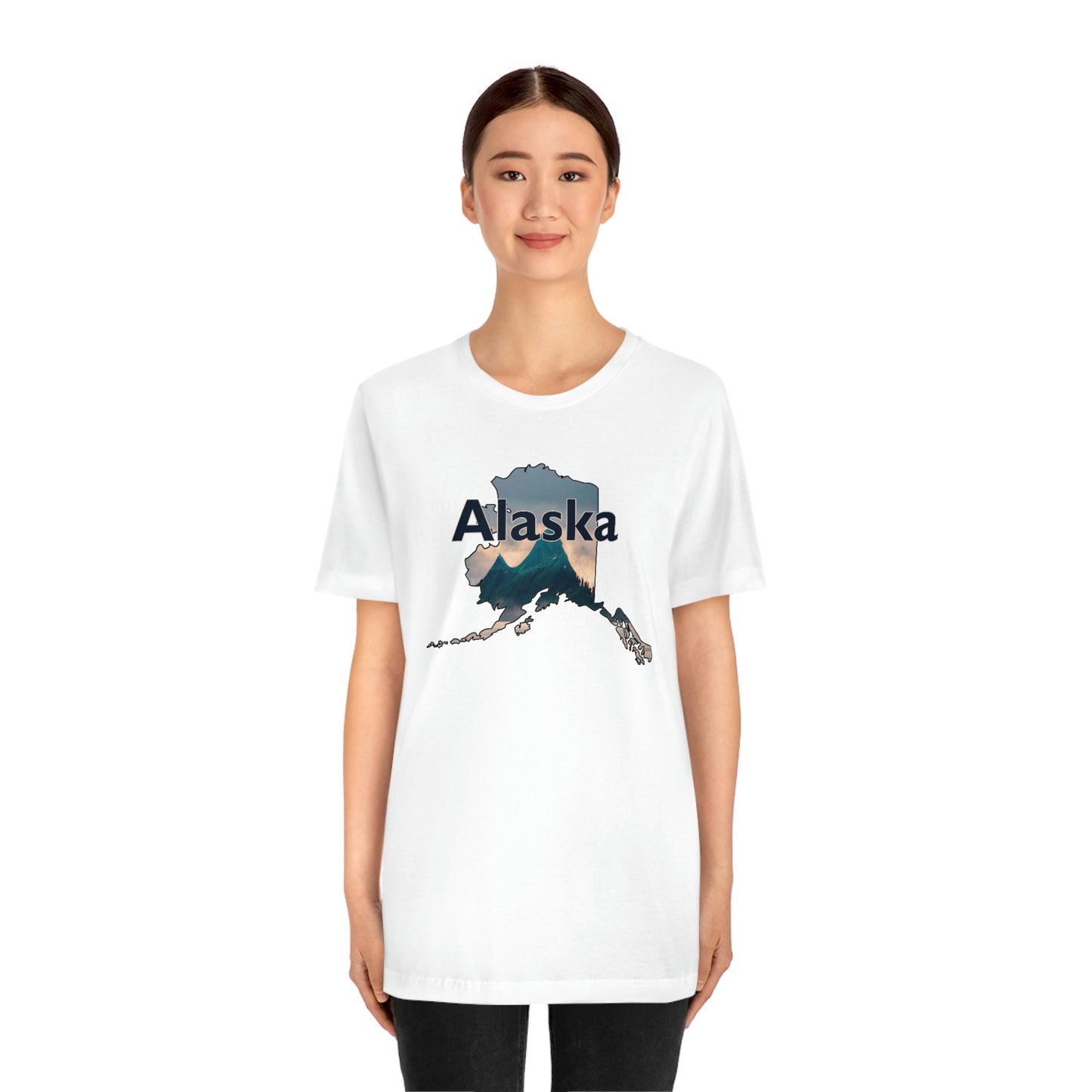Alaska Mountains Unisex Jersey Short Sleeve T-shirt