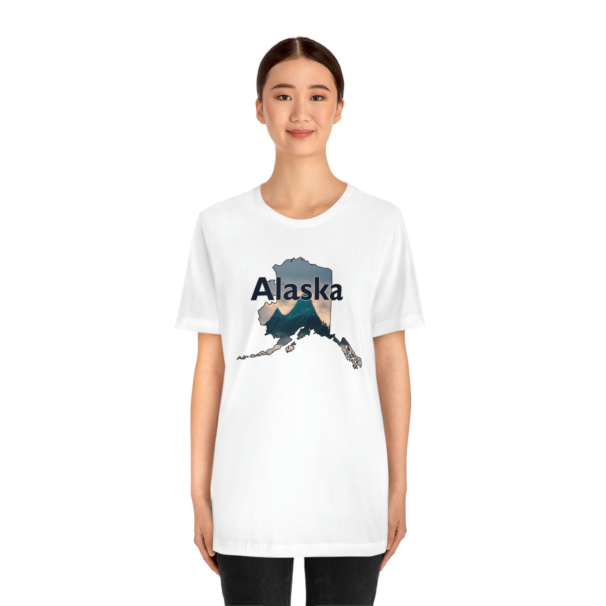Alaska Mountains Unisex Jersey Short Sleeve T-shirt