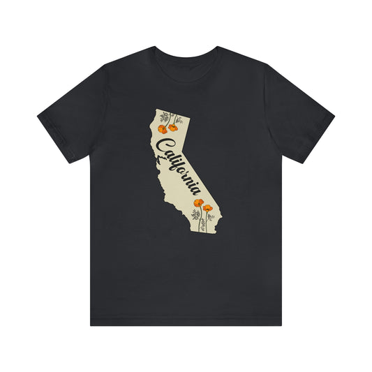 California State Flower Short Sleeve T-shirt