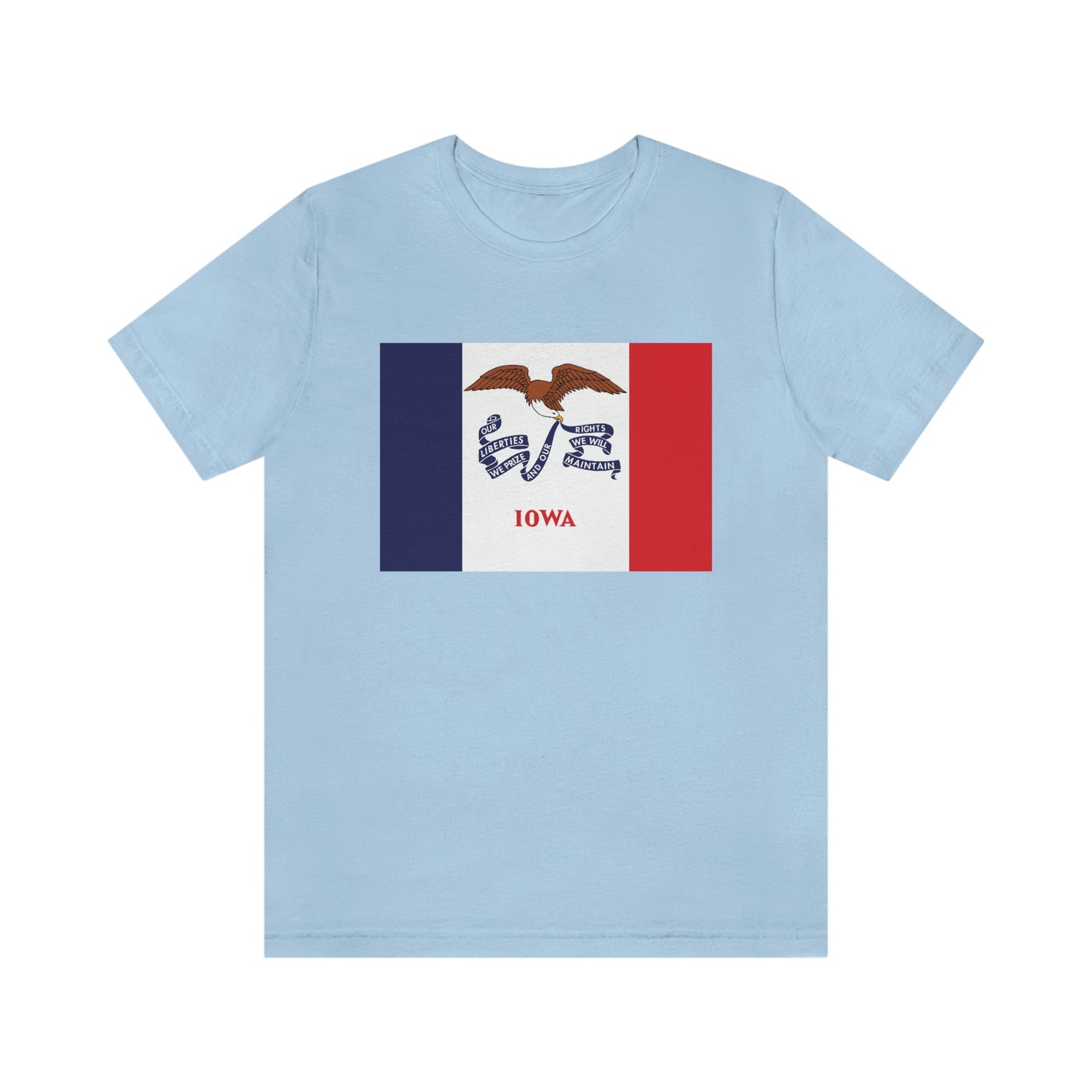 Iowa Flag Unisex Jersey Short Sleeve Tee Tshirt T-shirt