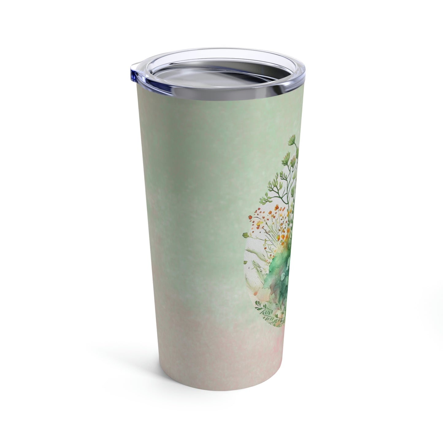 Greenery Watercolor Tumbler 20oz
