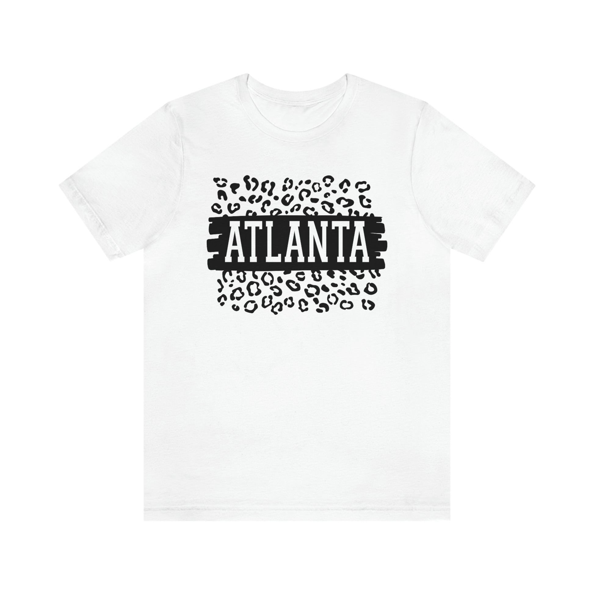 Atlanta Georgia Leopard Print Short Sleeve T-shirt