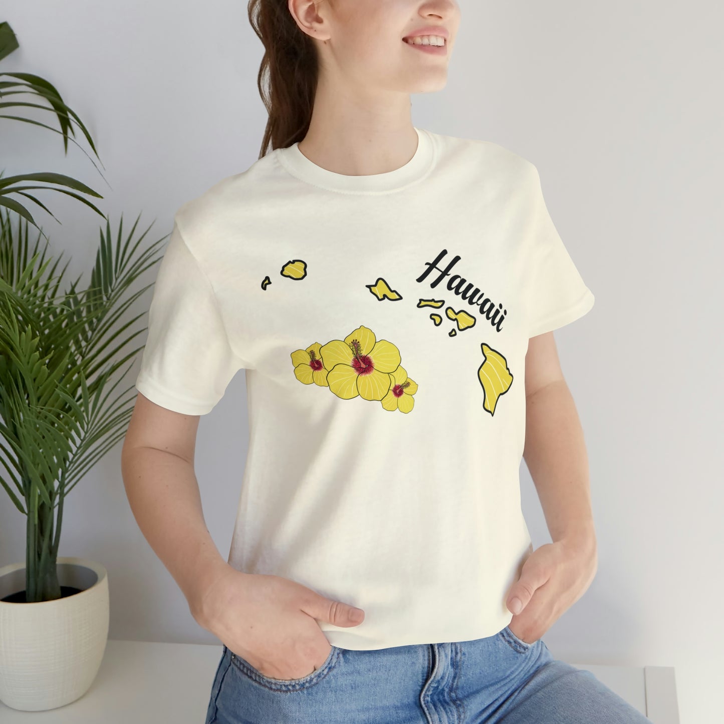 Hawaii State Flower Short Sleeve T-shirt