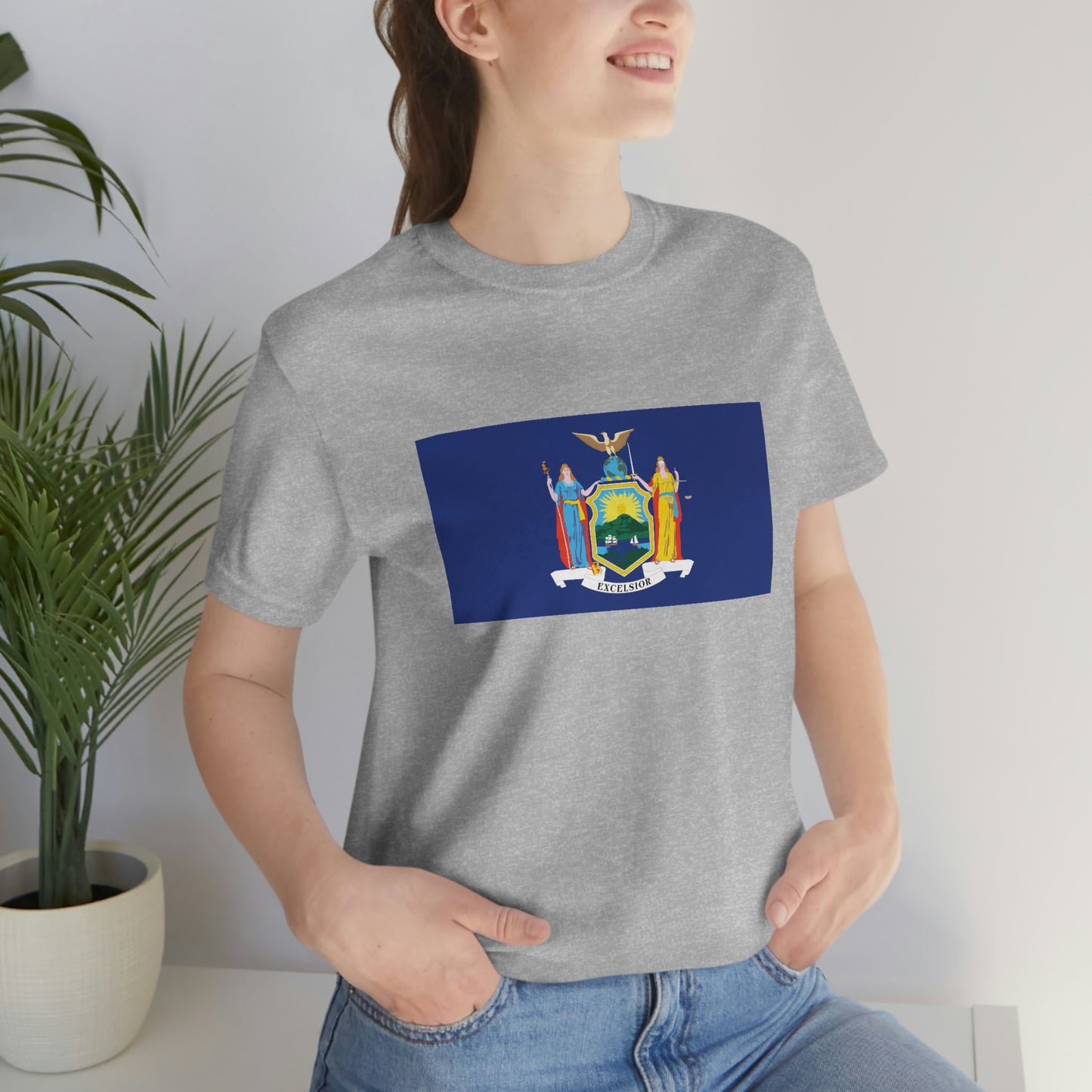 New York Flag Unisex Jersey Short Sleeve Tee Tshirt T-shirt