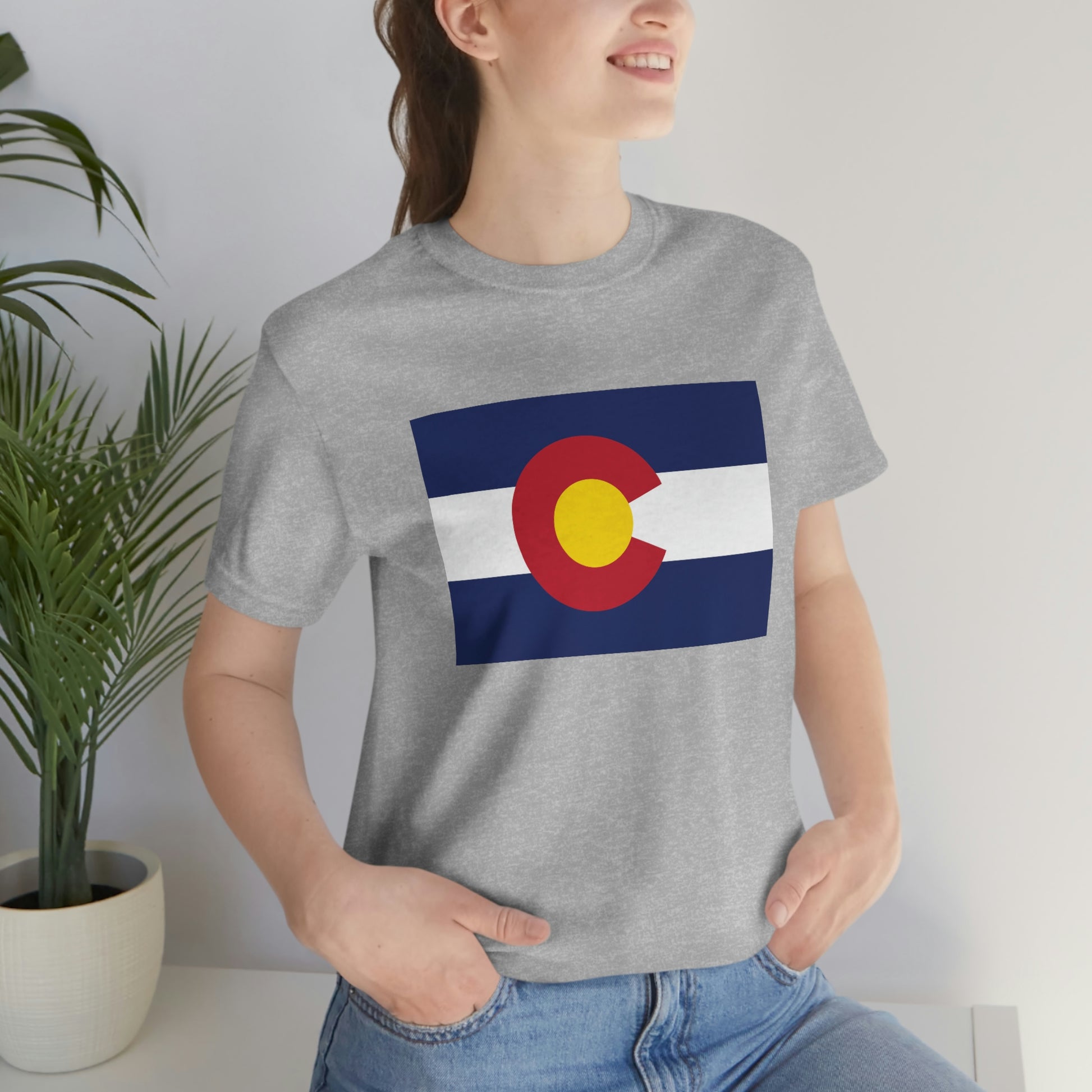 Colorado Flag Unisex Jersey Short Sleeve Tee Tshirt T-shirt