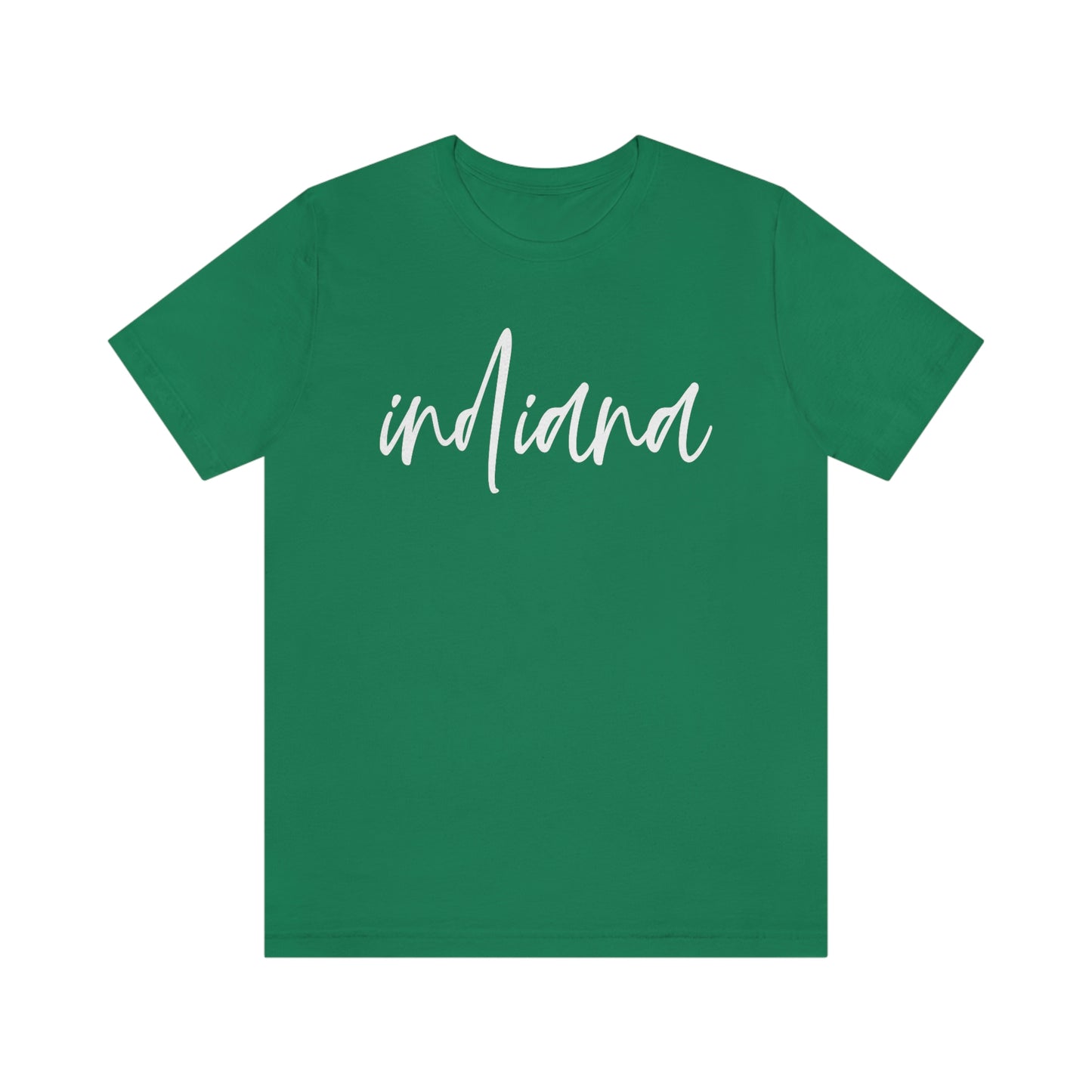 Indiana White Script Short Sleeve T-shirt