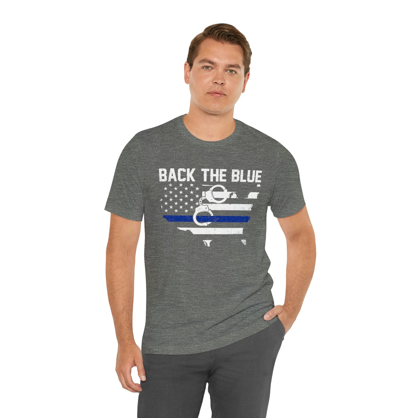 Back the Blue Police Short Sleeve T-shirt