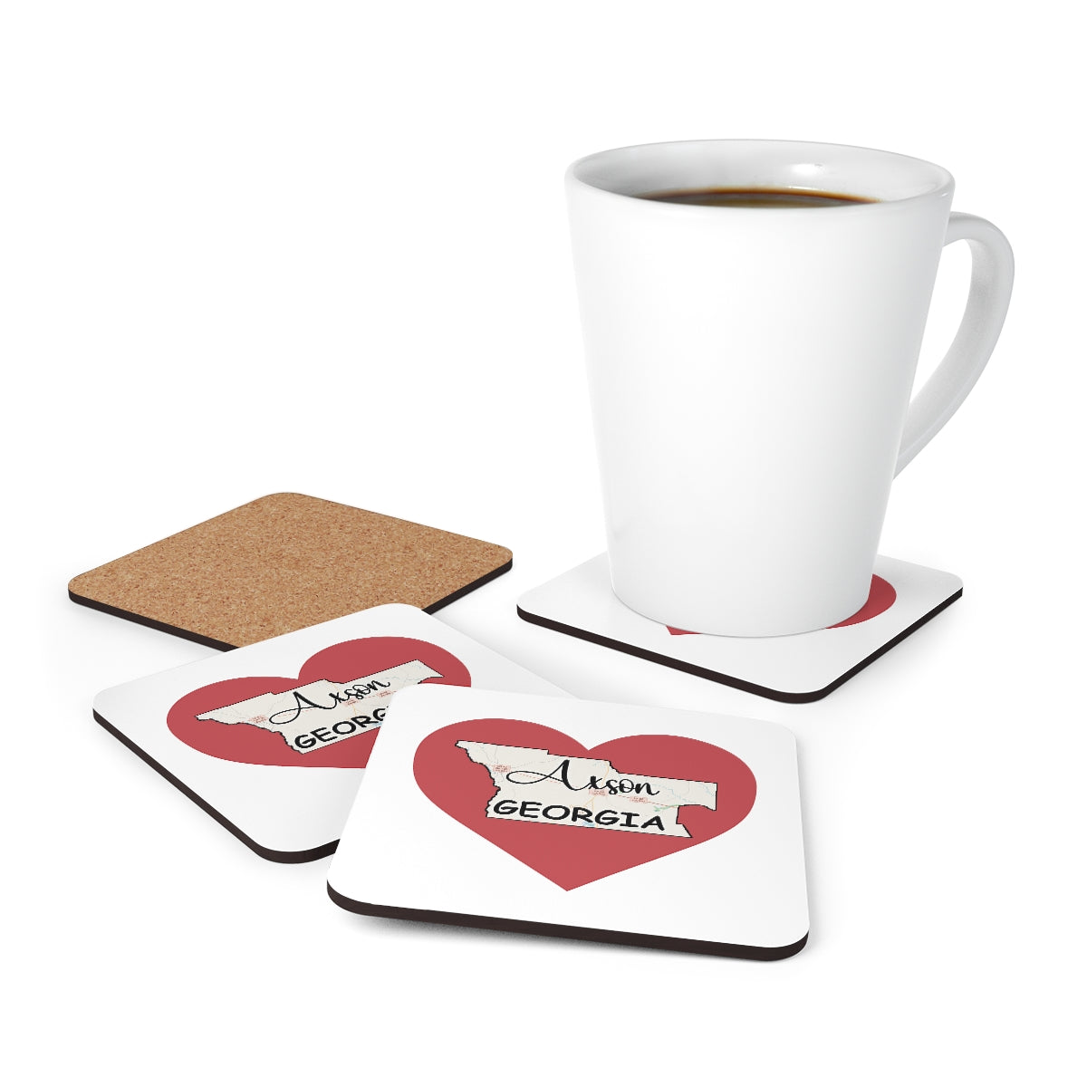 Axson Georgia Corkwood Coaster Set