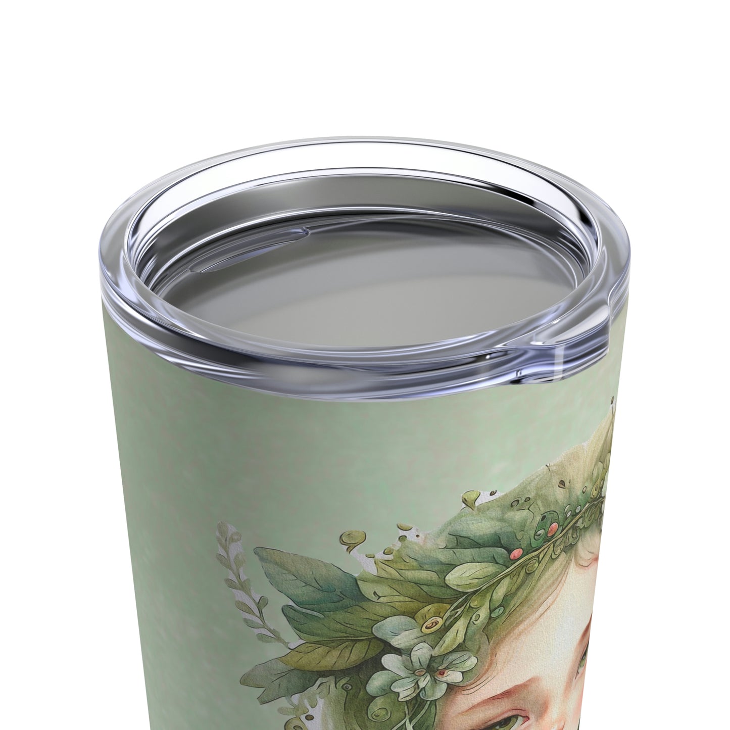 Girl Spring Flowers Watercolor Tumbler 20oz