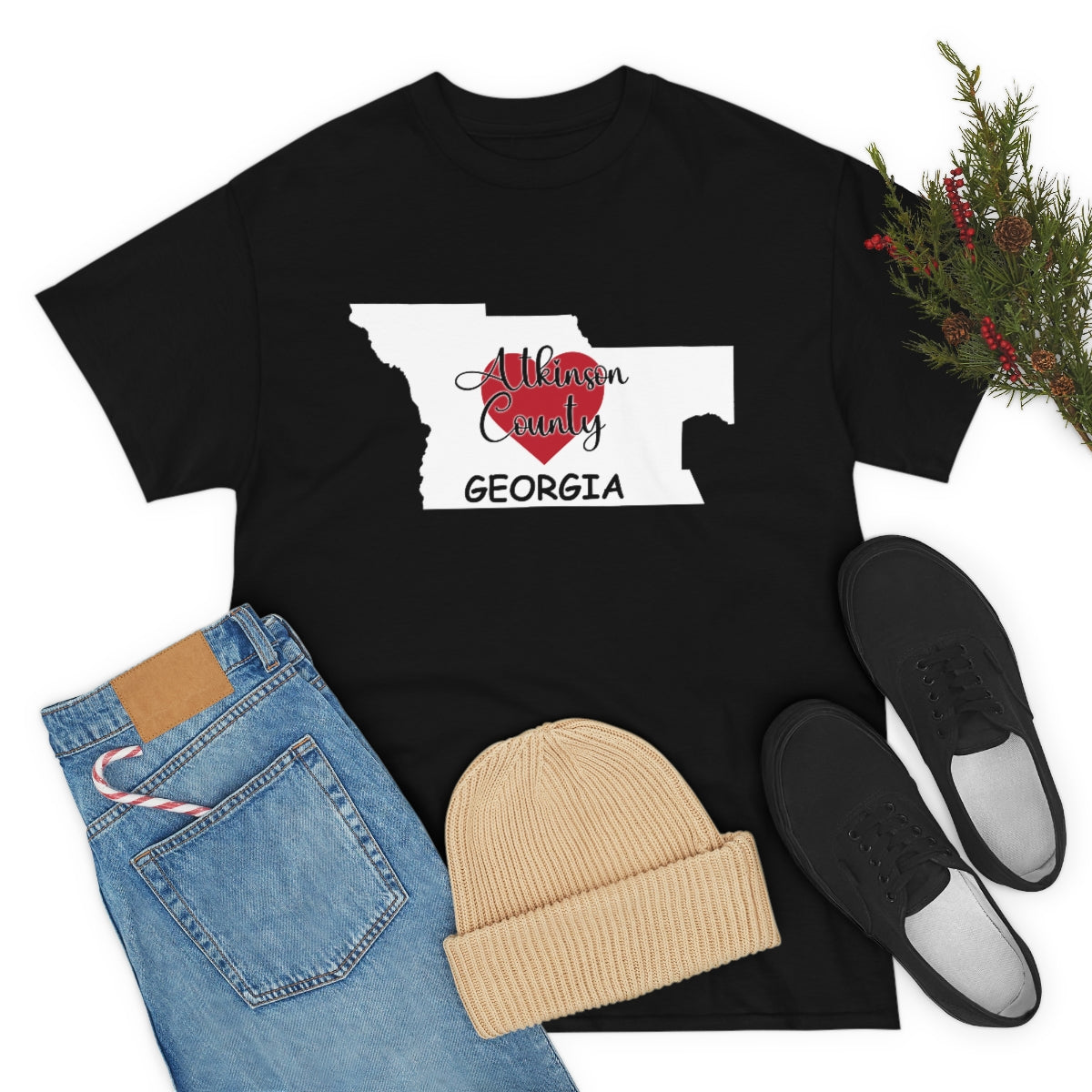 Atkinson County Georgia Unisex Heavy Cotton Tee