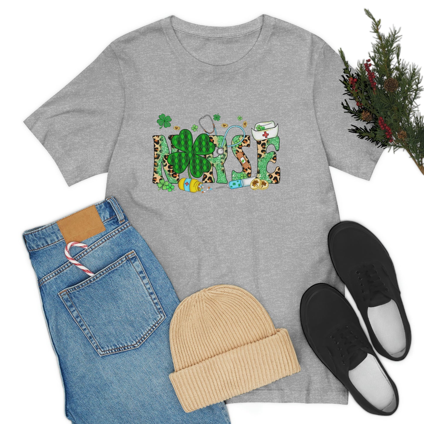 Nurse St. Patrick's Day Unisex Jersey Short Sleeve Tee