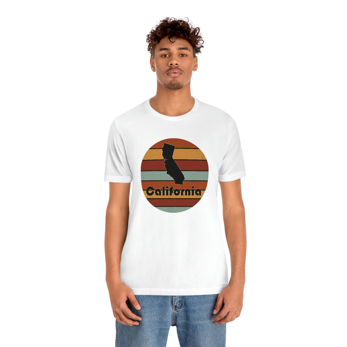 California Retro Sunset Unisex Jersey Short Sleeve Tee Tshirt T-shirt