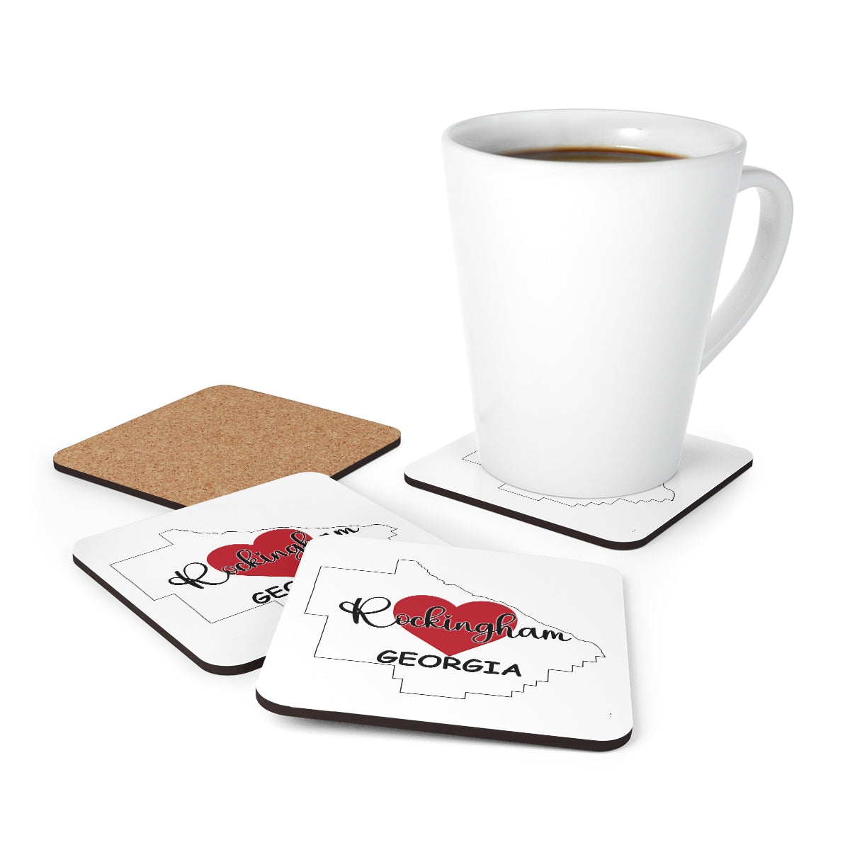 Rockingham Georgia Corkwood Coaster Set