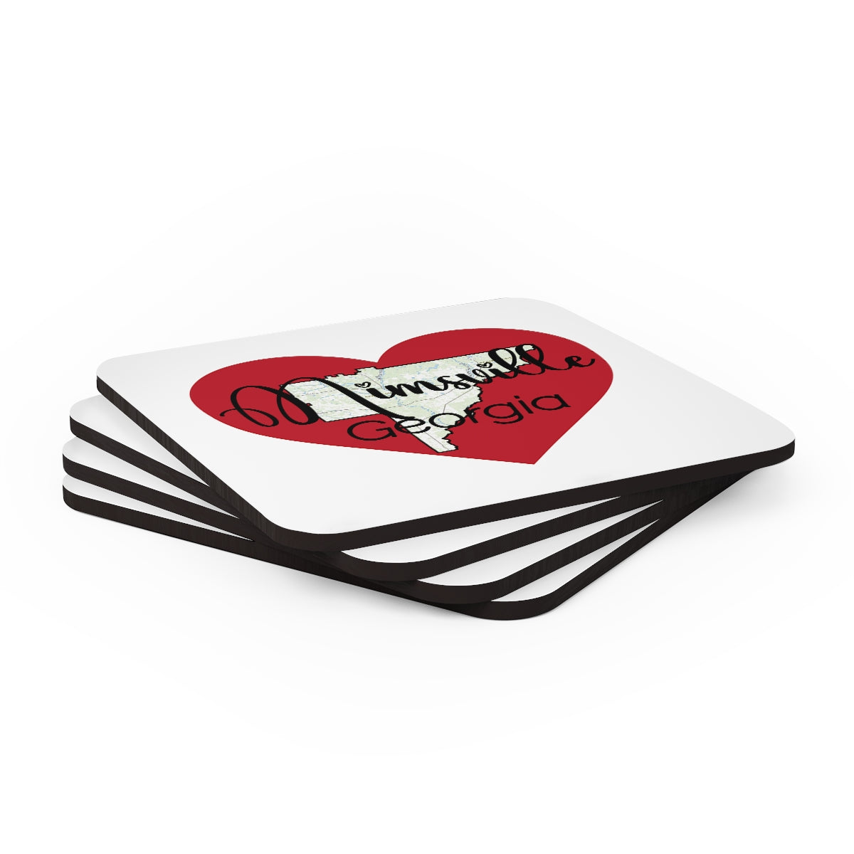 Mimsville Georgia Corkwood Coaster Set