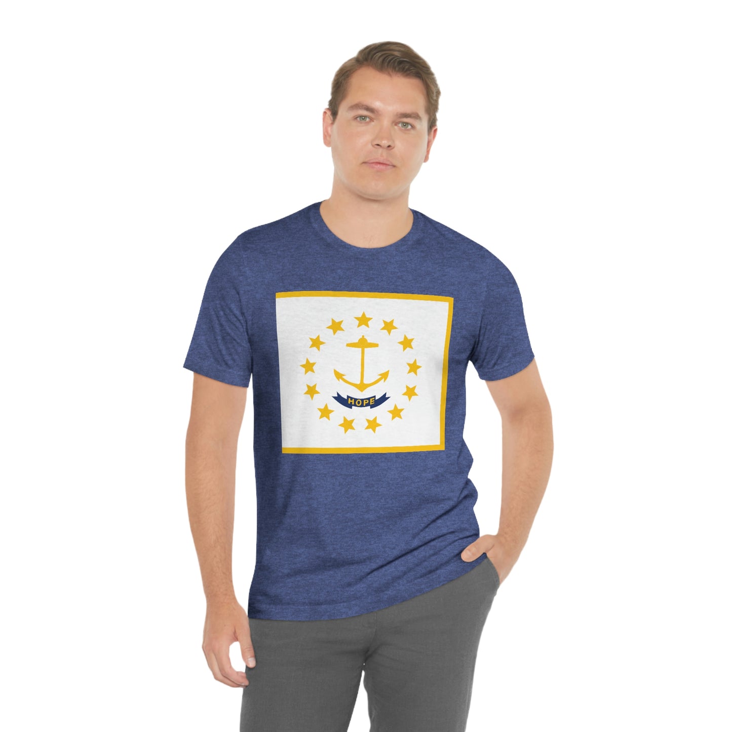 Rhode Island Flag Unisex Jersey Short Sleeve Tee Tshirt T-shirt