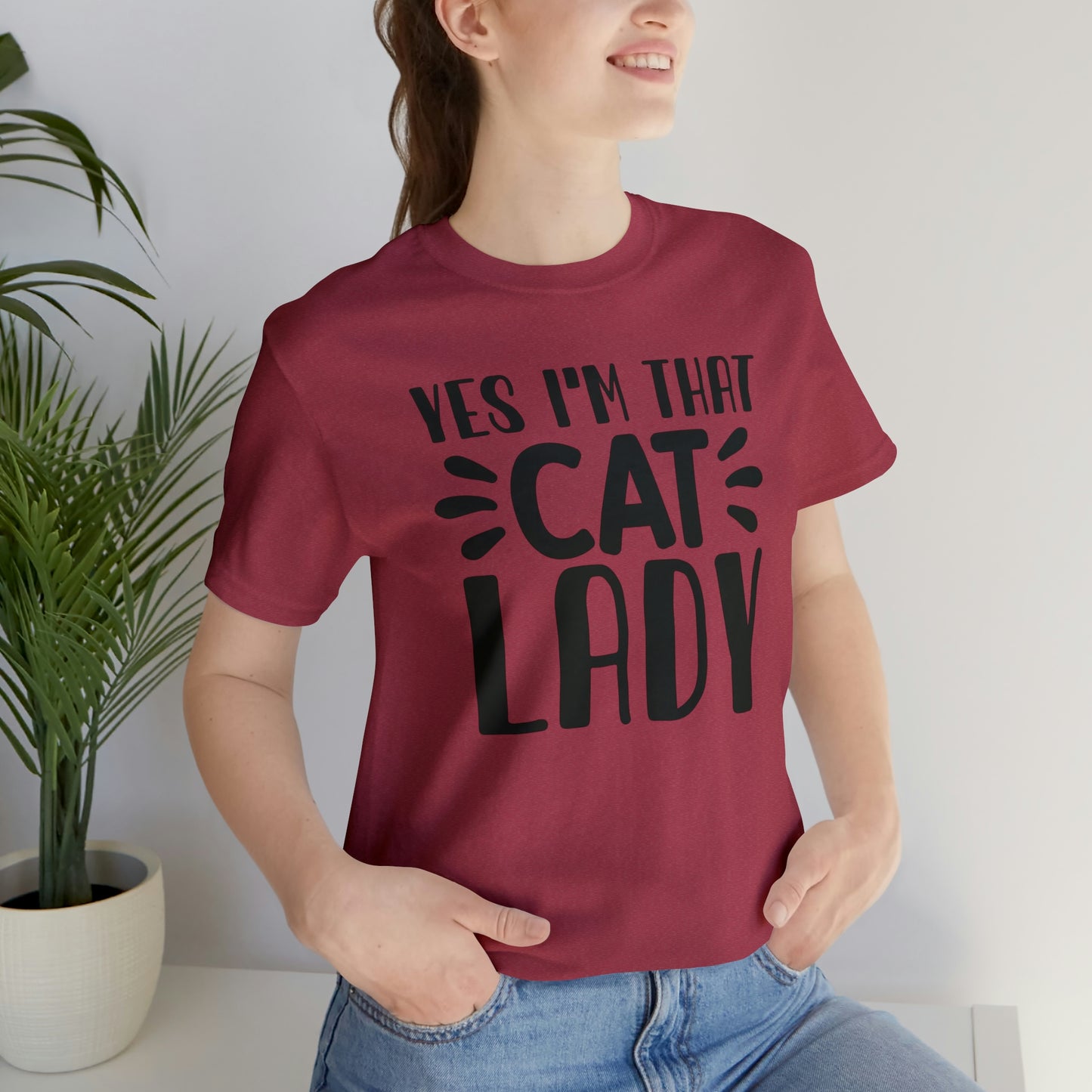 Yes I'm That Cat Lady Short Sleeve T-shirt