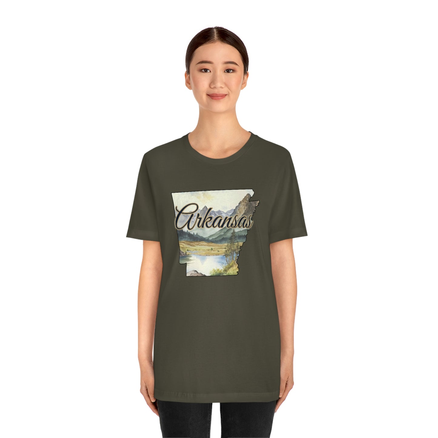 Arkansas Landscape Unisex Jersey Short Sleeve Tee Tshirt T-shirt