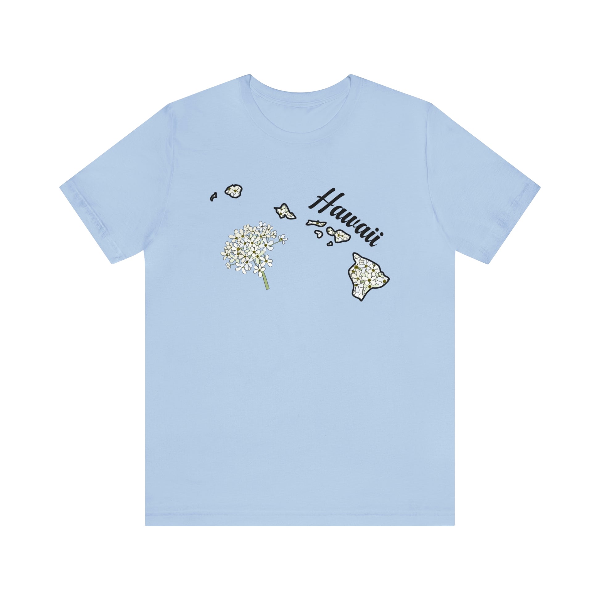 Hawaii State Flower Short Sleeve T-shirt