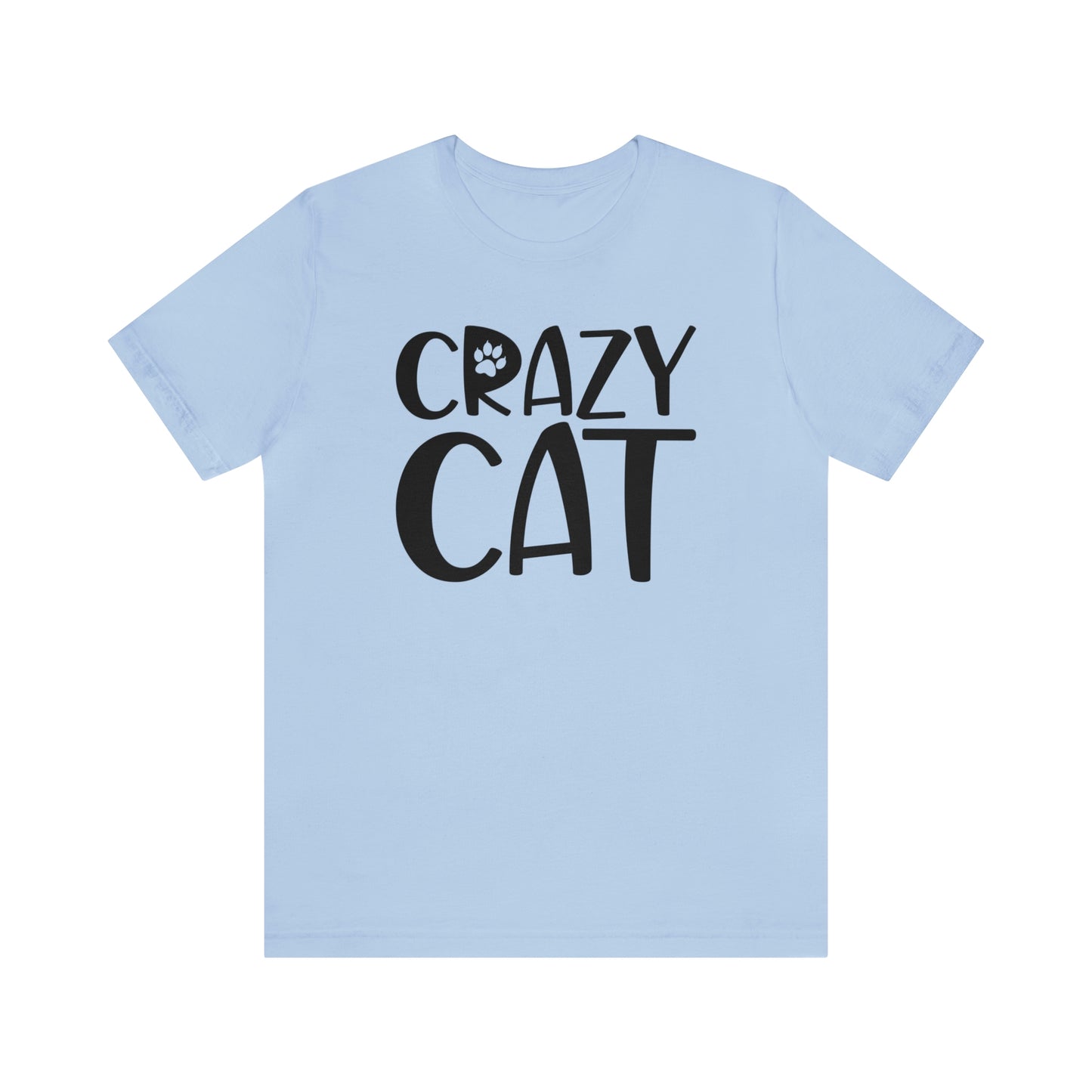 Crazy Cat Short Sleeve T-shirt