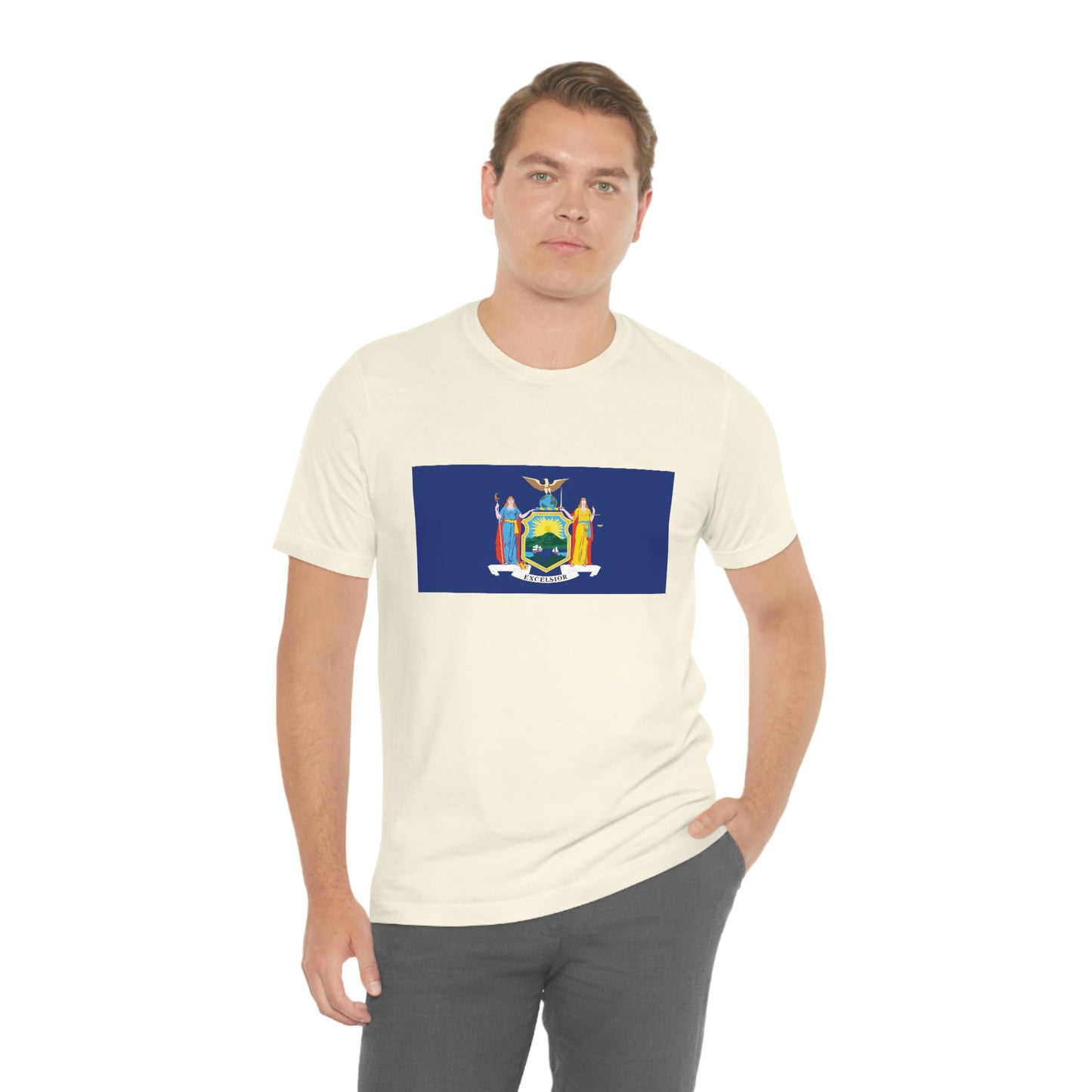 New York Flag Unisex Jersey Short Sleeve Tee Tshirt T-shirt