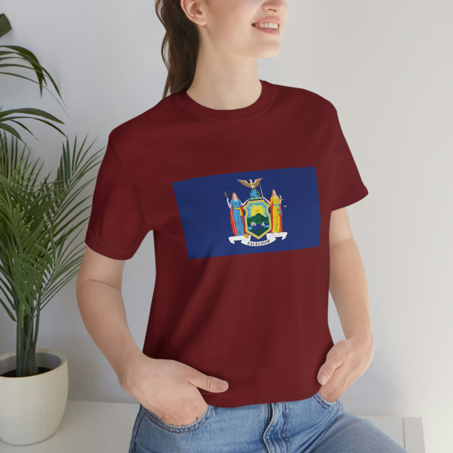 New York Flag Unisex Jersey Short Sleeve Tee Tshirt T-shirt