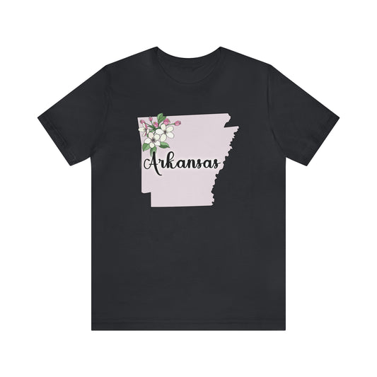 Arkansas State Flower Short Sleeve T-shirt