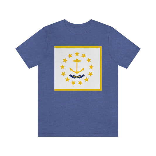Rhode Island Flag Unisex Jersey Short Sleeve Tee Tshirt T-shirt