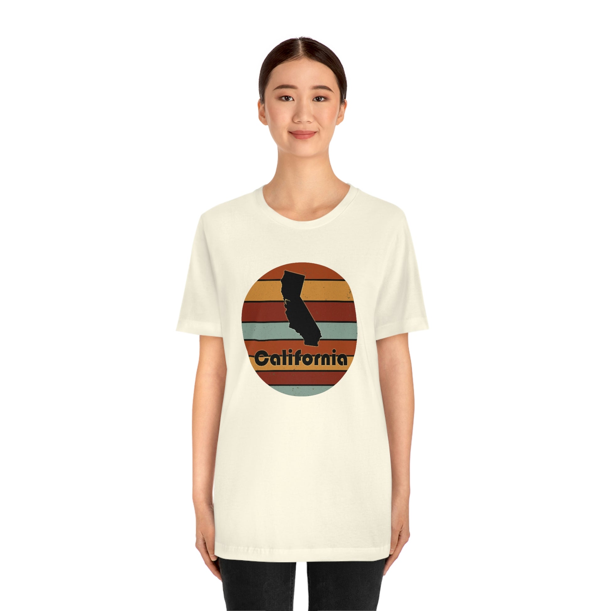 California Retro Sunset Unisex Jersey Short Sleeve Tee Tshirt T-shirt